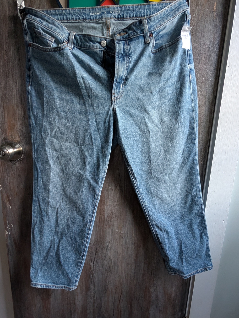 Old Navy Light Blue OG Straight Jeans - Petite 16